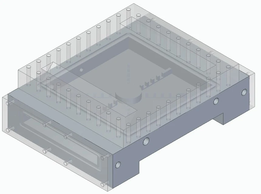 CAD view of the reactor assembly