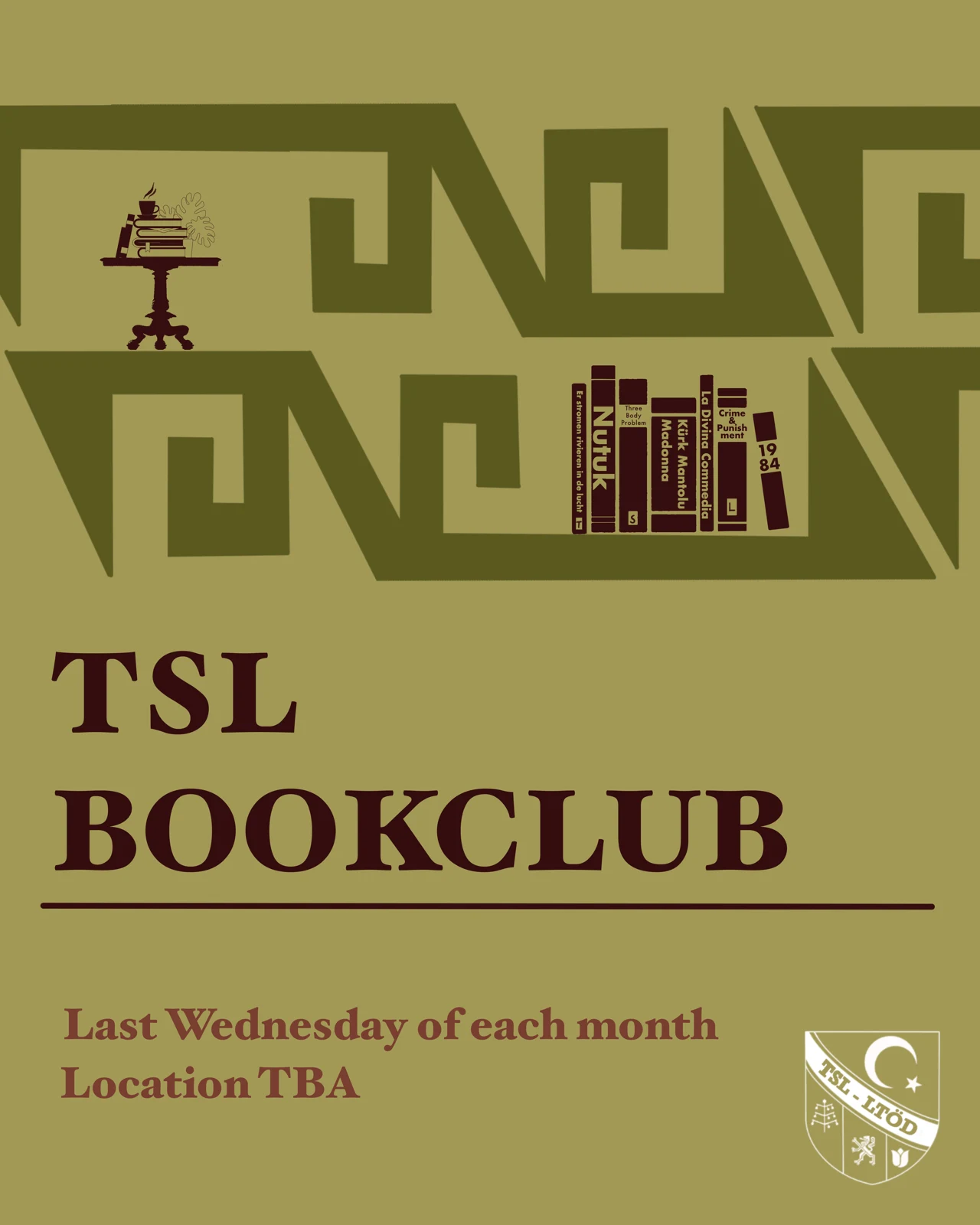 TSL book club poster