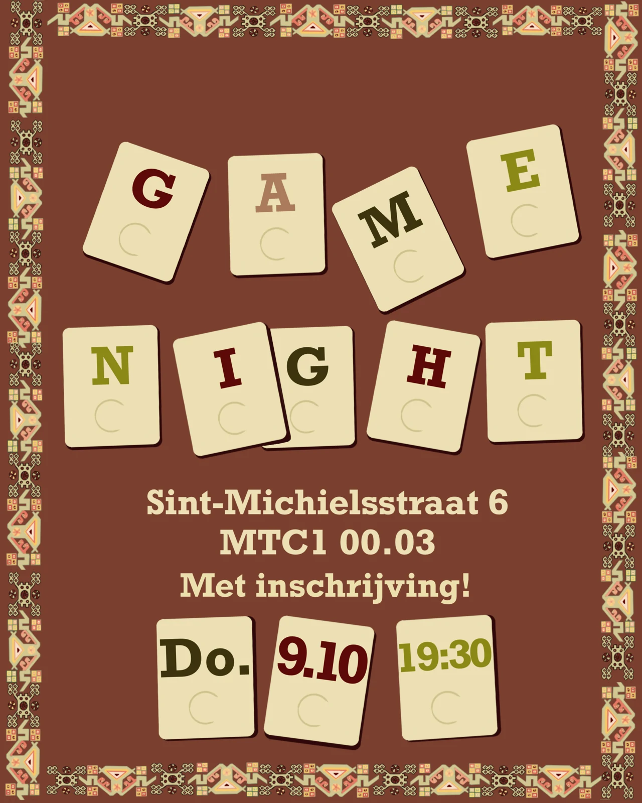 TSL game night poster